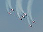 The Snowbirds showcase Canada's finest pilots.  They fly trainers.